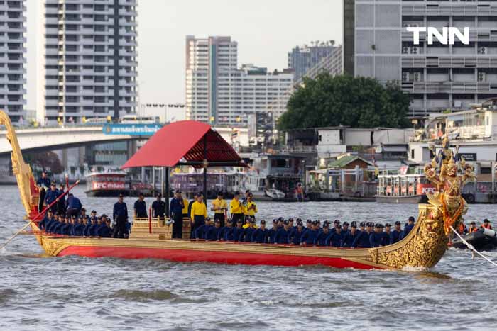 อัญเชิญ “เรือพระที่นั่งนารายณ์ทรงสุบรรณ รัชกาลที่ 9” ลงน้ำเตรียมการจัดขบวนพยุหยาตราทางชลมารค