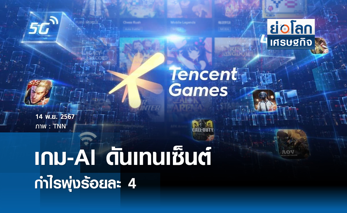 เกม-AI ดันเทนเซ็นต์กำไรพุ่งร้อยละ 47