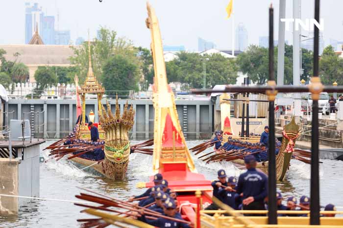 ฝึกซ้อมฝีพายเรือพระราชพิธี เตรียมพร้อมจัดขบวนพยุหยาตราทางชลมารค