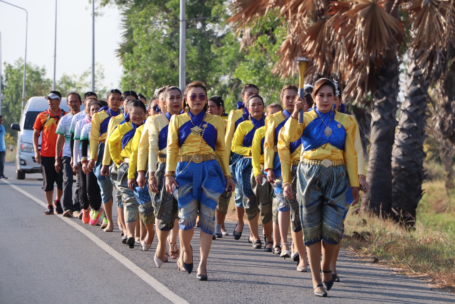 งานย่าโม 2566 ทัพสตรีโคราช 10,555 คนซ้อมรำบวงสรวงก่อนเปิดงานเย็นนี้ 