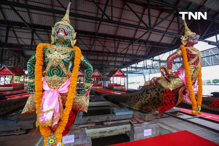 กองทัพเรือจัดพิธีบวงสรวง เรือพระราชพิธี ในพระราชพิธีทรงบำเพ็ญพระราชกุศลถวายผ้าพระกฐินโดยขบวนพยุหยาตราทางชลมารค