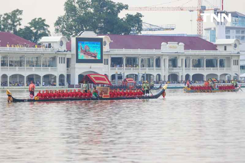 ซ้อมใหญ่เสมือนจริงครั้งแรก ขบวนพยุหยาตราทางชลมารค ในพระราชพิธีเสด็จพระราชดำเนินถวายผ้าพระกฐิน ณ วัดอรุณราชวรารามราชวรวิหาร 