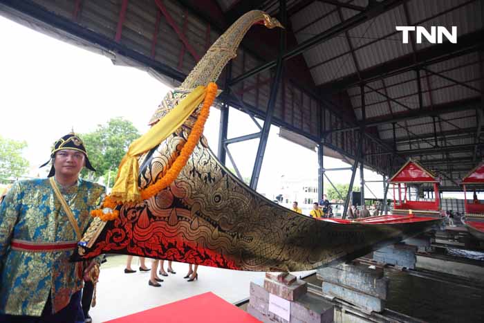 กองทัพเรือจัดพิธีบวงสรวง เรือพระราชพิธี ในพระราชพิธีทรงบำเพ็ญพระราชกุศลถวายผ้าพระกฐินโดยขบวนพยุหยาตราทางชลมารค