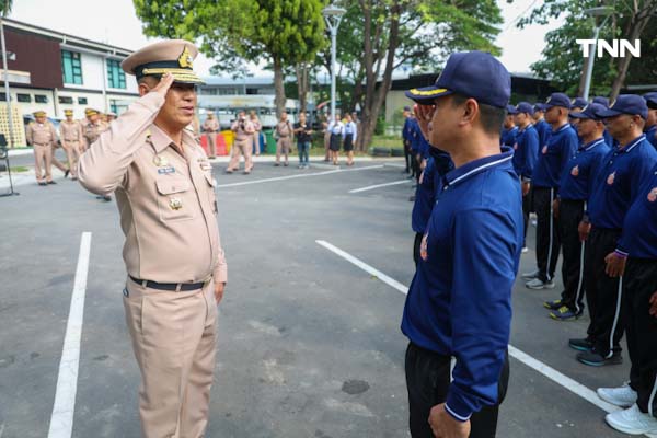 กำลังพลฝึกบนเขียงฝึก เตรียมพร้อมพระราชพิธีพยุหยาตราทางชลมารค