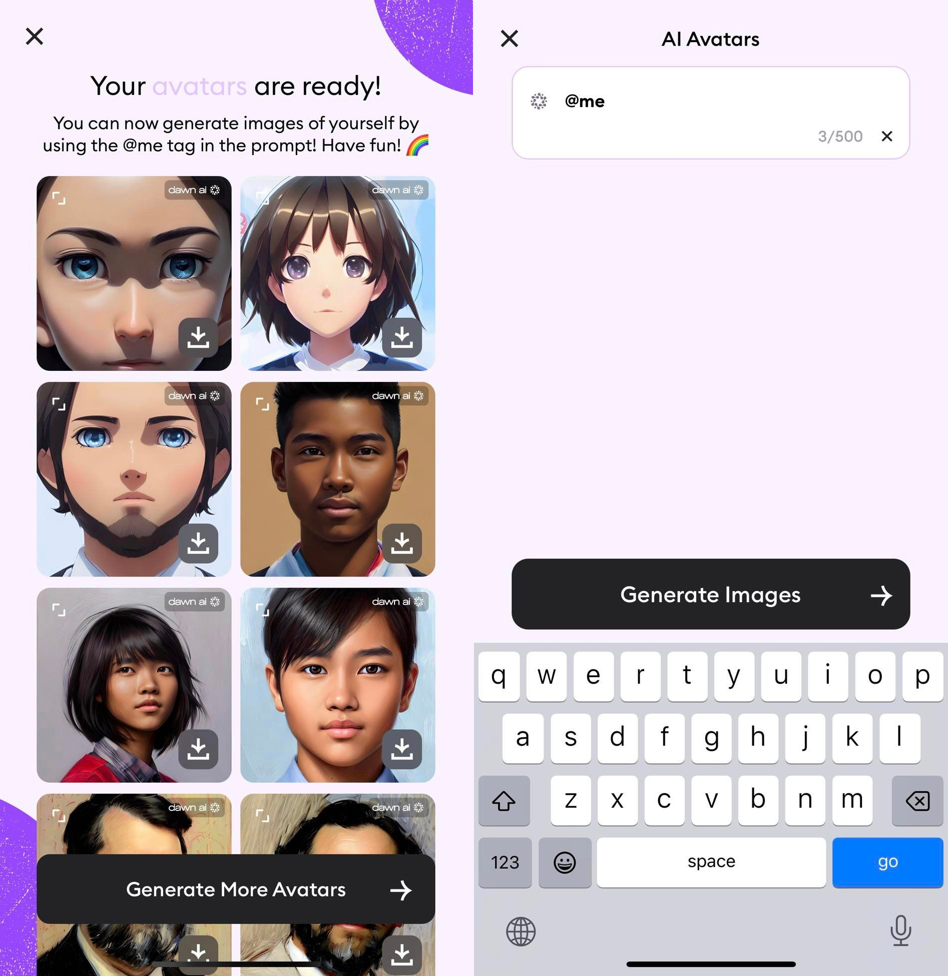 วิธีการใช้ Dawn – AI Avatars แอปพลิเคชัน AI สร้างรูปวาด ​Avatar สุดฮิต