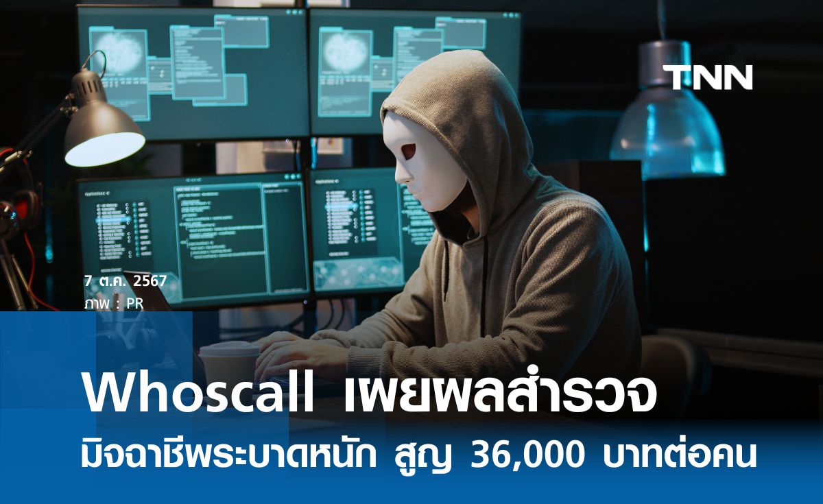 Whoscall เผย 1 ใน 4 คนไทยตกเป็นเหยื่อมิจฉาชีพ เสียหาย 36,000 บาทต่อคน