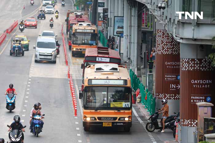 Bus Lane ราชประสงค์ แก้ปัญหารถจอดแช่หน้าป้ายรถเมล์