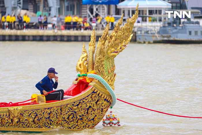 กองทัพเรือเตรียมความพร้อม ผูกทุ่นประกอบกาพย์เห่เรือเฉลิมพระเกียรติในหลวง