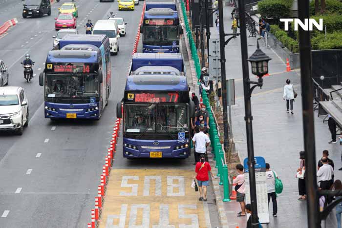 Bus Lane ราชประสงค์ แก้ปัญหารถจอดแช่หน้าป้ายรถเมล์