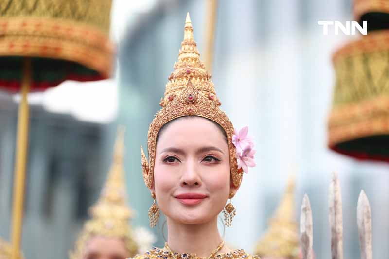 “แอฟ” สง่างามนางมโหธรเทวี นางสงกรานต์ประจำปี 2567  