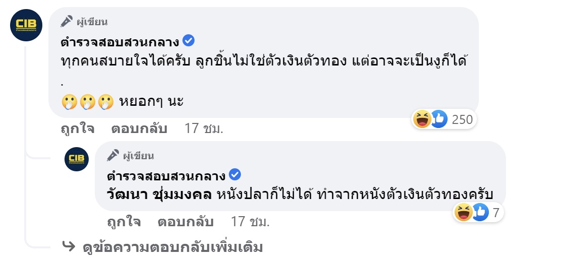 สบายใจได้! หนังปลาทอดกรอบ-ลูกชิ้น ตร.ยันไม่ได้ทำจากตัวเงินตัวทอง 