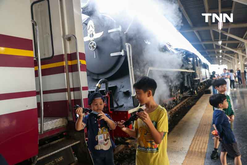 ขบวนรถจักรไอน้ำประวัติศาสตร์ เที่ยวชมกรุงเก่า “อยุธยา” เนื่องในวันปิยมหาราช