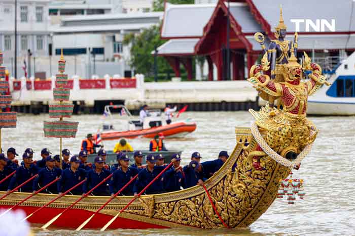 กองทัพเรือเตรียมความพร้อม ผูกทุ่นประกอบกาพย์เห่เรือเฉลิมพระเกียรติในหลวง