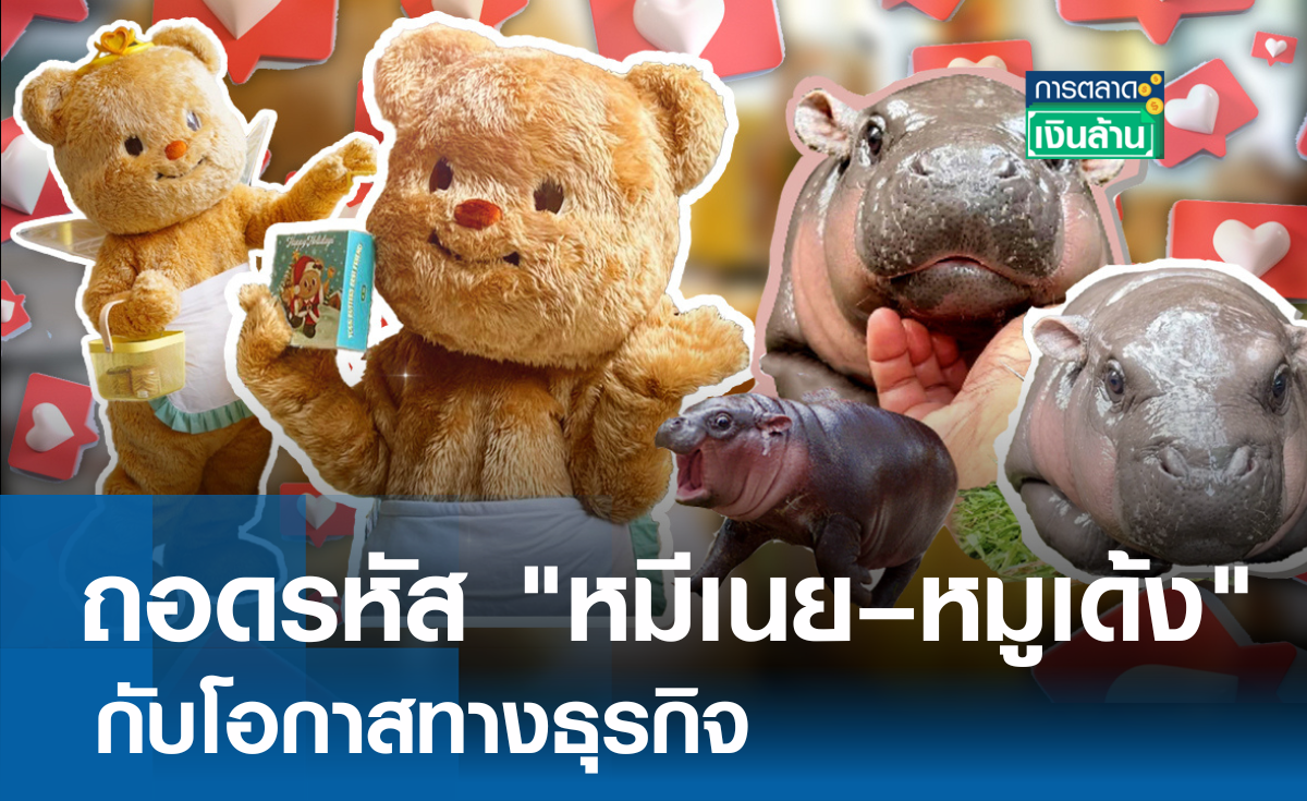 ถอดรหัส “หมีเนย–หมูเด้ง” โอกาสทางธุรกิจ l การตลาดเงินล้าน