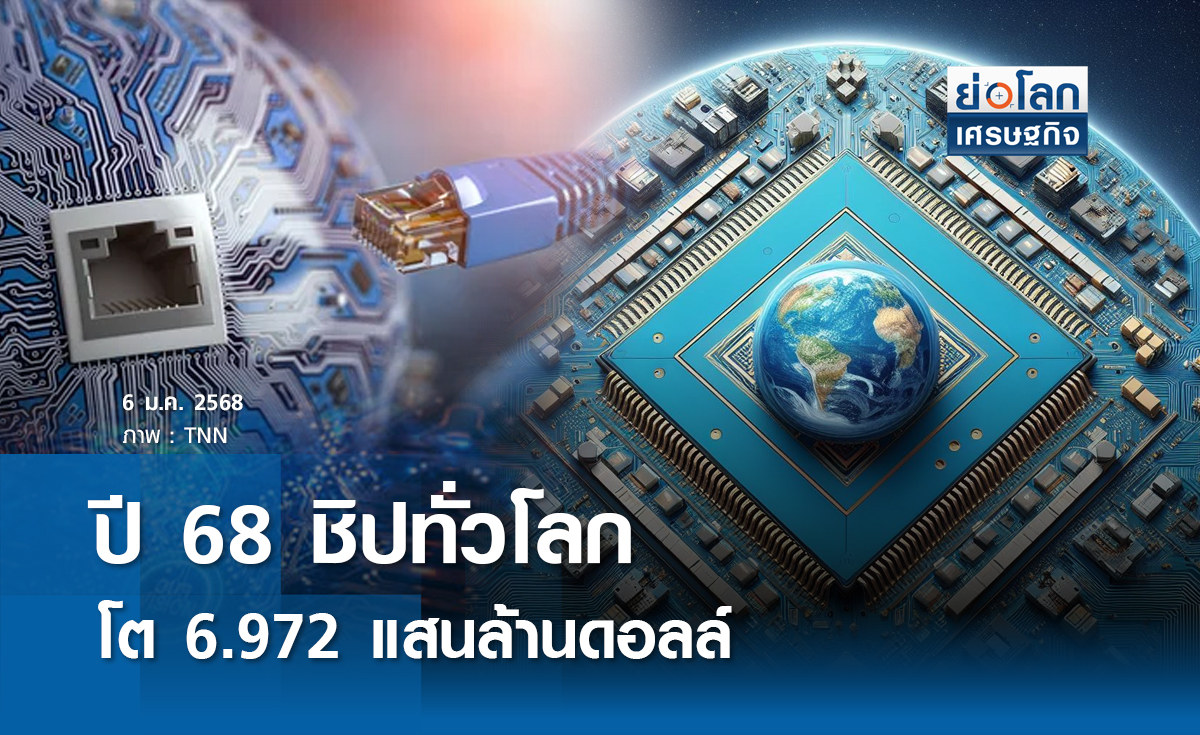 ปี68ชิปทั่วโลกจะโต 6.972 แสนล้านดอล