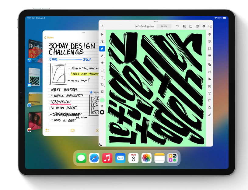 iPadOS 16 เปลี่ยนหน้าจอเล็ก ๆ ให้ทำงานได้ในทุกแบบ iPadOS 16 เปลี่ยนหน้าจอเล็ก ๆ ให้ทำงานได้ในทุกแบบ