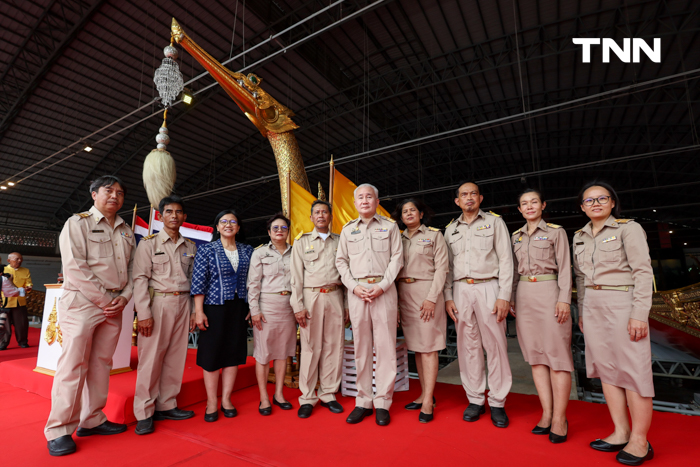 ผบ.ทร. เป็นประธานส่งมอบ การซ่อมทำเรือพระราชพิธีให้ทาง กรมศิลปากร