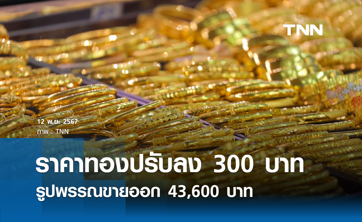 ราคาทองคำวันนี้ 13/11/67 เปิดตลาดปรับเพิ่ม 100 บาท รูปพรรณขายออก 43,350 บาท 