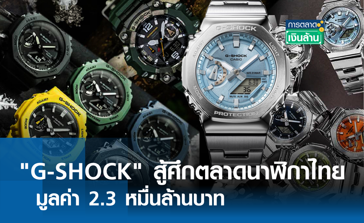 G-SHOCK สู้ศึกตลาดนาฬิกาไทย 2.3 หมื่นล้านบาท l การตลาดเงินล้าน