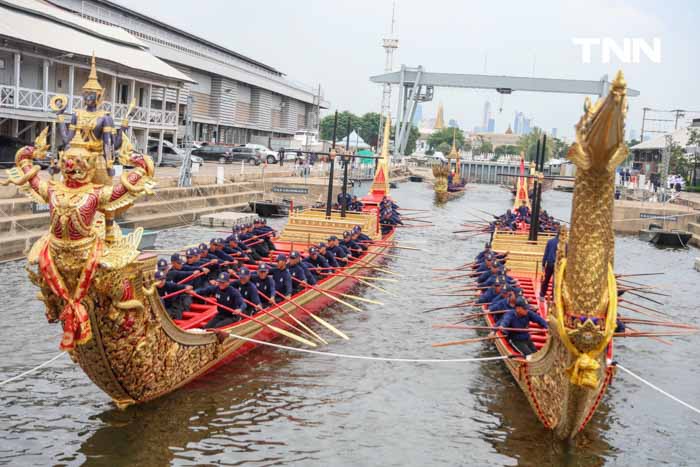 ฝึกซ้อมฝีพายเรือพระราชพิธี เตรียมพร้อมจัดขบวนพยุหยาตราทางชลมารค