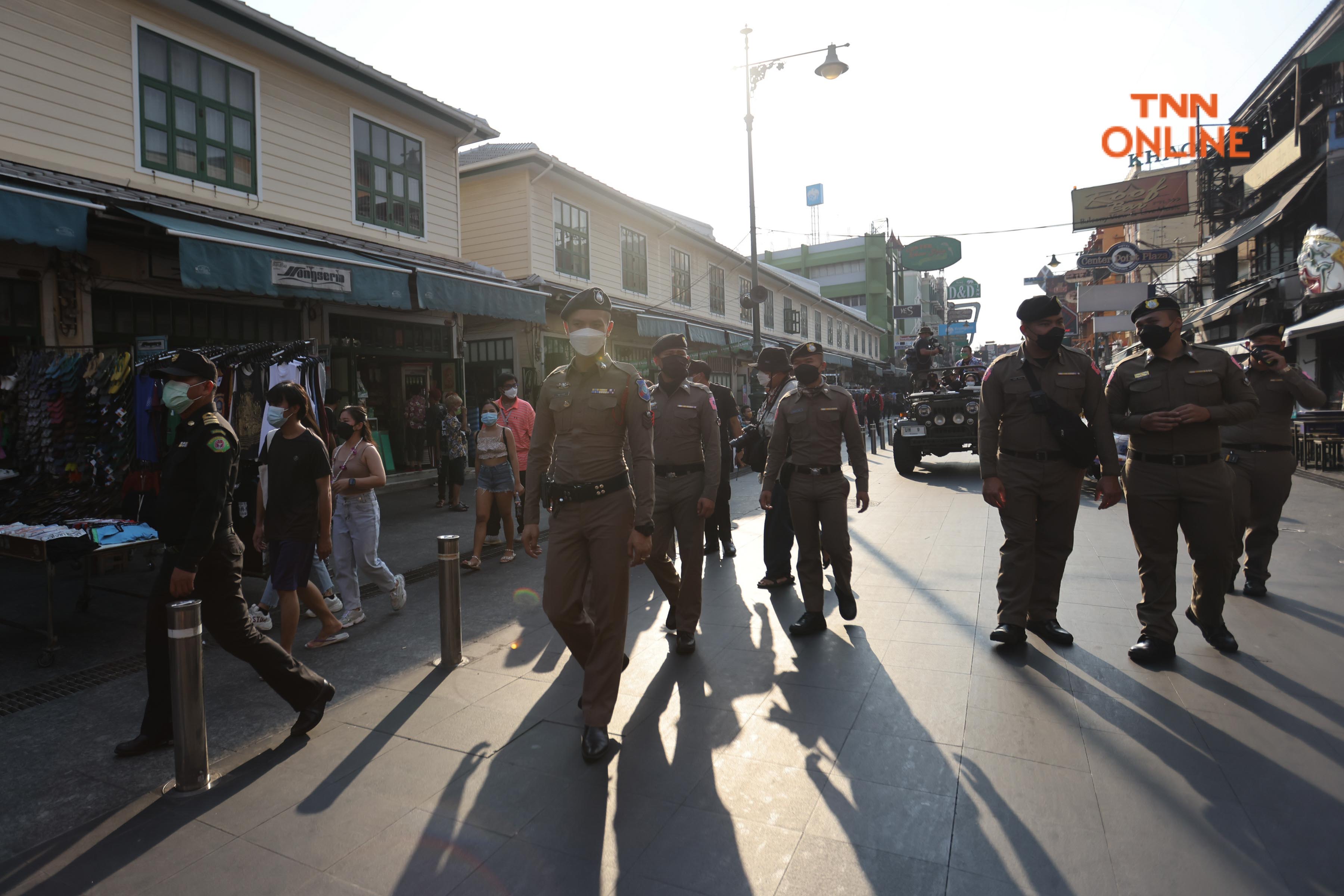 ประมวลภาพ ข้าวสารเงียบเหงา กทม.คุมเข้มห้ามเล่นน้ำหวั่นโควิดระบาด 