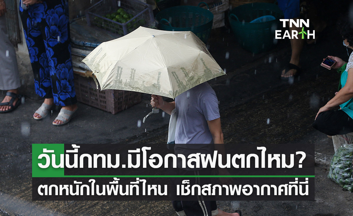 วันนี้ฝนตกไหม? ตกหนักในพื้นที่ไหน เช็กสภาพอากาศที่นี่ 