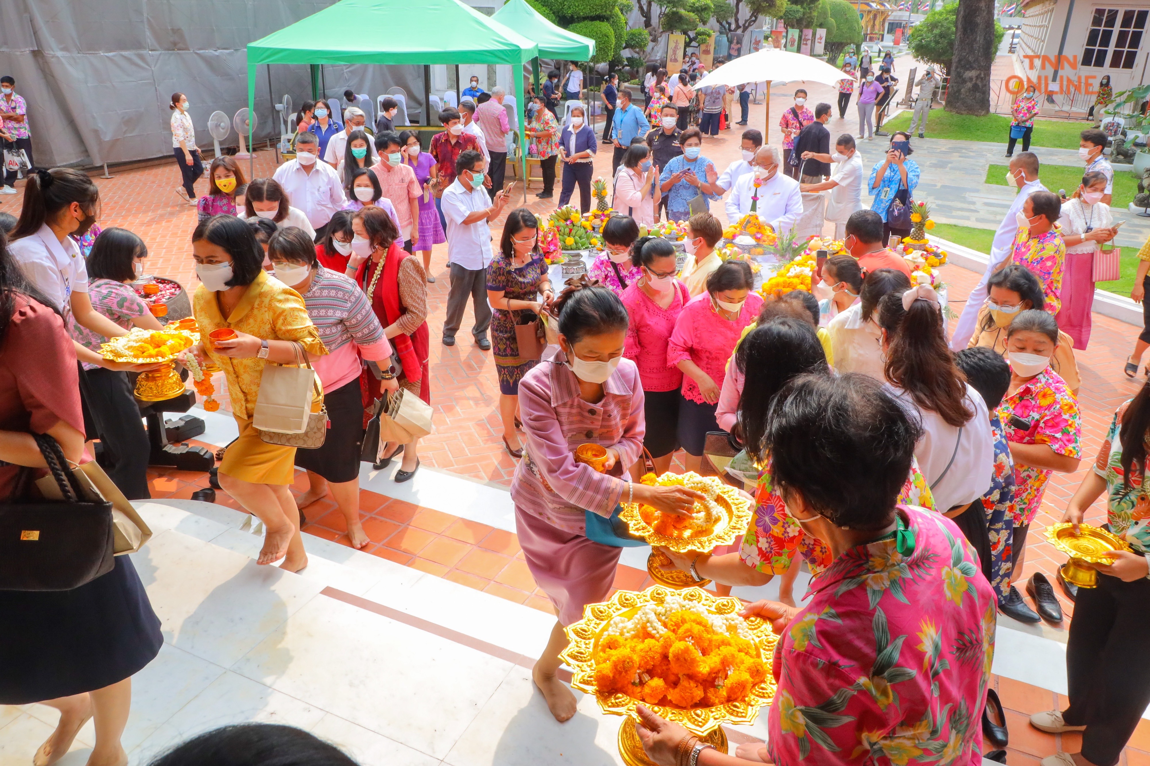 ประมวลภาพ พิพิธภัณฑสถานฯ จัดสรงน้ำพระธาตุและเทวดานพเคราะห์เสริมสิริมงคลวันสงกรานต์