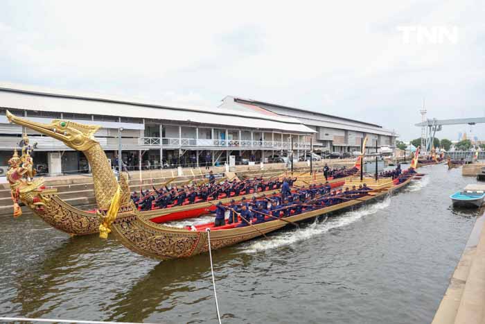 ฝึกซ้อมฝีพายเรือพระราชพิธี เตรียมพร้อมจัดขบวนพยุหยาตราทางชลมารค