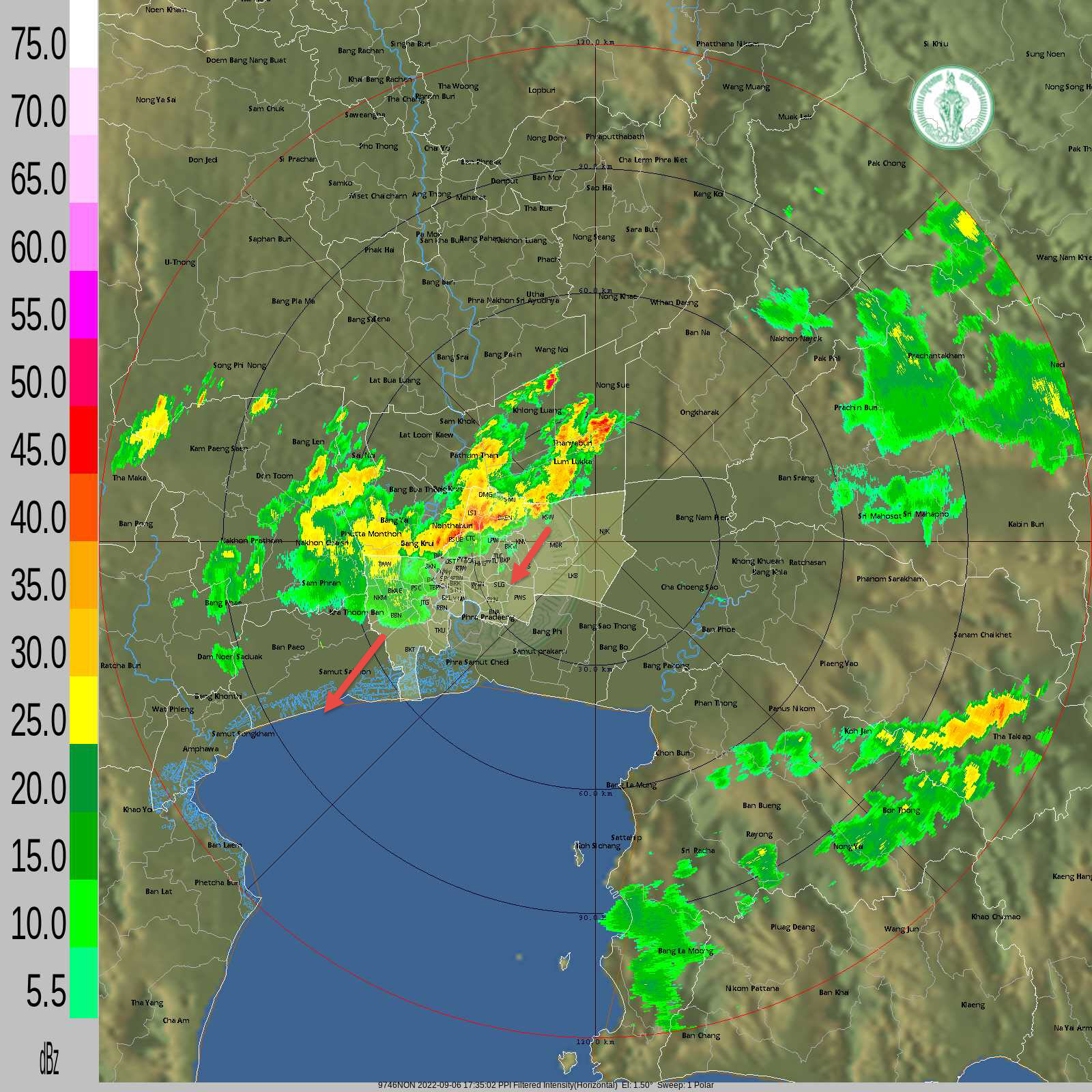 เปิดแผนที่ ‘ฝนตกกทม.’ อัปเดตล่าสุด เขตไหนเจอปริมาณฝนสูงสุด 