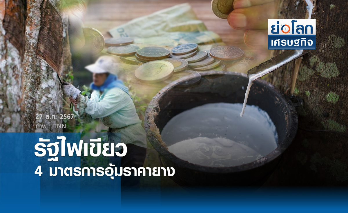 รัฐไฟเขียว 4 มาตรการอุ้มราคายาง | ย่อโลกเศรษฐกิจ