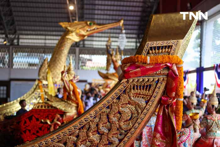 กองทัพเรือจัดพิธีบวงสรวง เรือพระราชพิธี ในพระราชพิธีทรงบำเพ็ญพระราชกุศลถวายผ้าพระกฐินโดยขบวนพยุหยาตราทางชลมารค