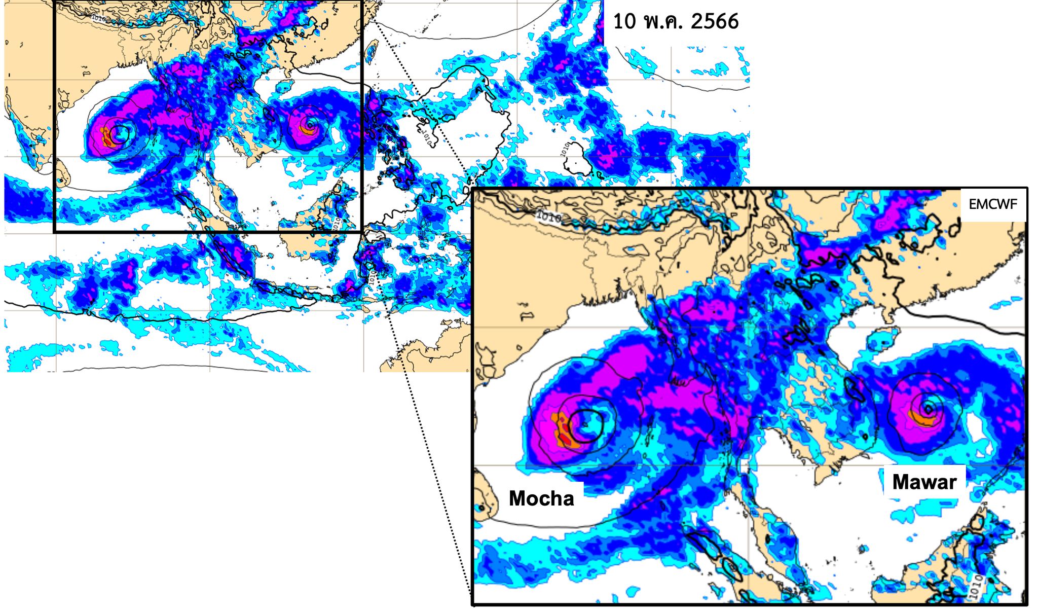 “พายุลูกใหม่” รู้จัก Mocha ไซโคลนแรกของปี ส่อกระทบไทยฝนตกหนัก