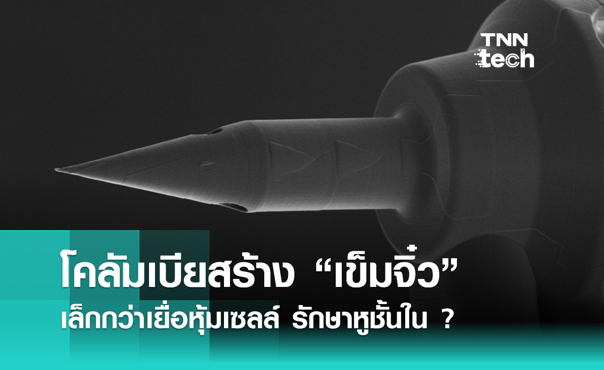 โคลัมเบียสร้าง “เข็มจิ๋ว”  เล็กกว่าเยื่อหุ้มเซลล์ รักษาหูชั้นใน ?