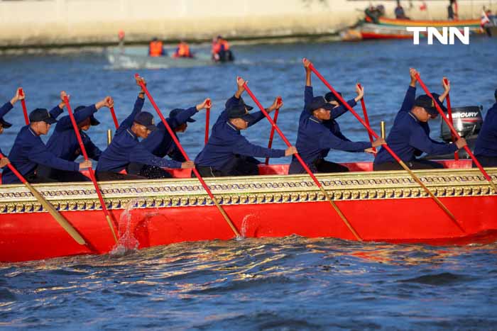 อัญเชิญ “เรือพระที่นั่งนารายณ์ทรงสุบรรณ รัชกาลที่ 9” ลงน้ำเตรียมการจัดขบวนพยุหยาตราทางชลมารค