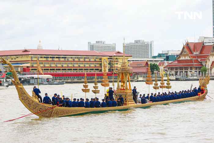 กองทัพเรือเตรียมความพร้อม ผูกทุ่นประกอบกาพย์เห่เรือเฉลิมพระเกียรติในหลวง