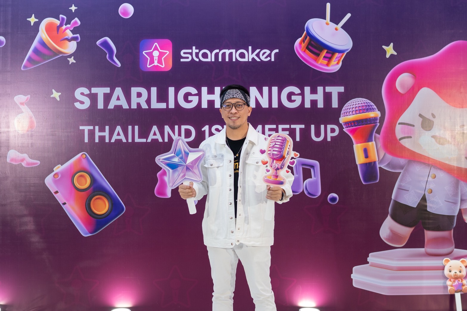 Star Maker แพลตฟอร์มดังระดับโลก จัด “รวมพลคนรักดนตรี-ร้องเพลง”ครั้งแรกในกรุงเทพฯ ช่วยผู้พิการทางสายตา