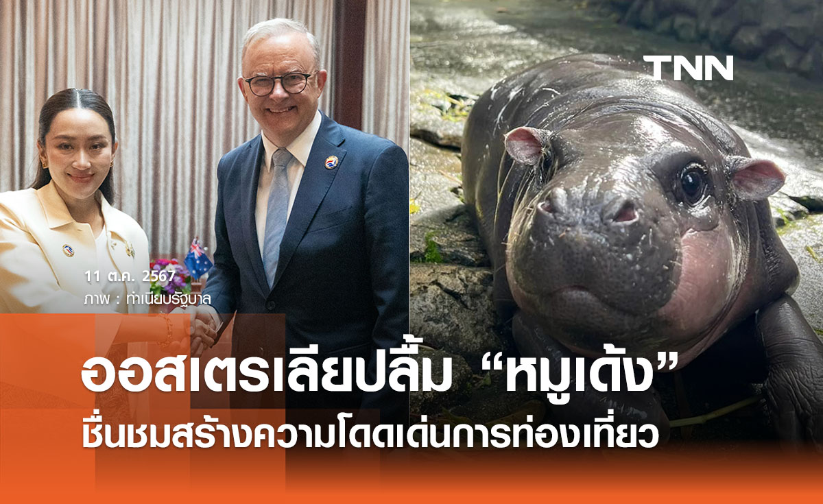 นายกฯ ออสเตรเลียปลื้ม “หมูเด้ง” สร้างความโดดเด่นให้ท่องเที่ยวไทย 