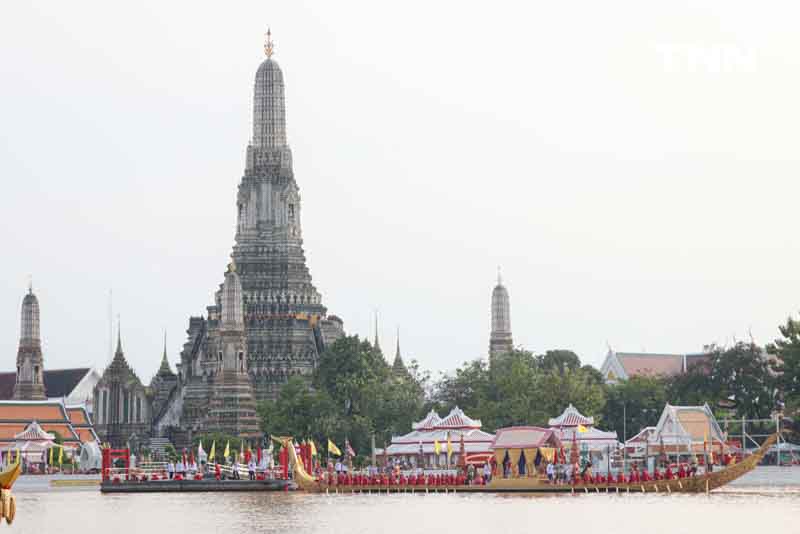 ซ้อมใหญ่เสมือนจริงครั้งแรก ขบวนพยุหยาตราทางชลมารค ในพระราชพิธีเสด็จพระราชดำเนินถวายผ้าพระกฐิน ณ วัดอรุณราชวรารามราชวรวิหาร 