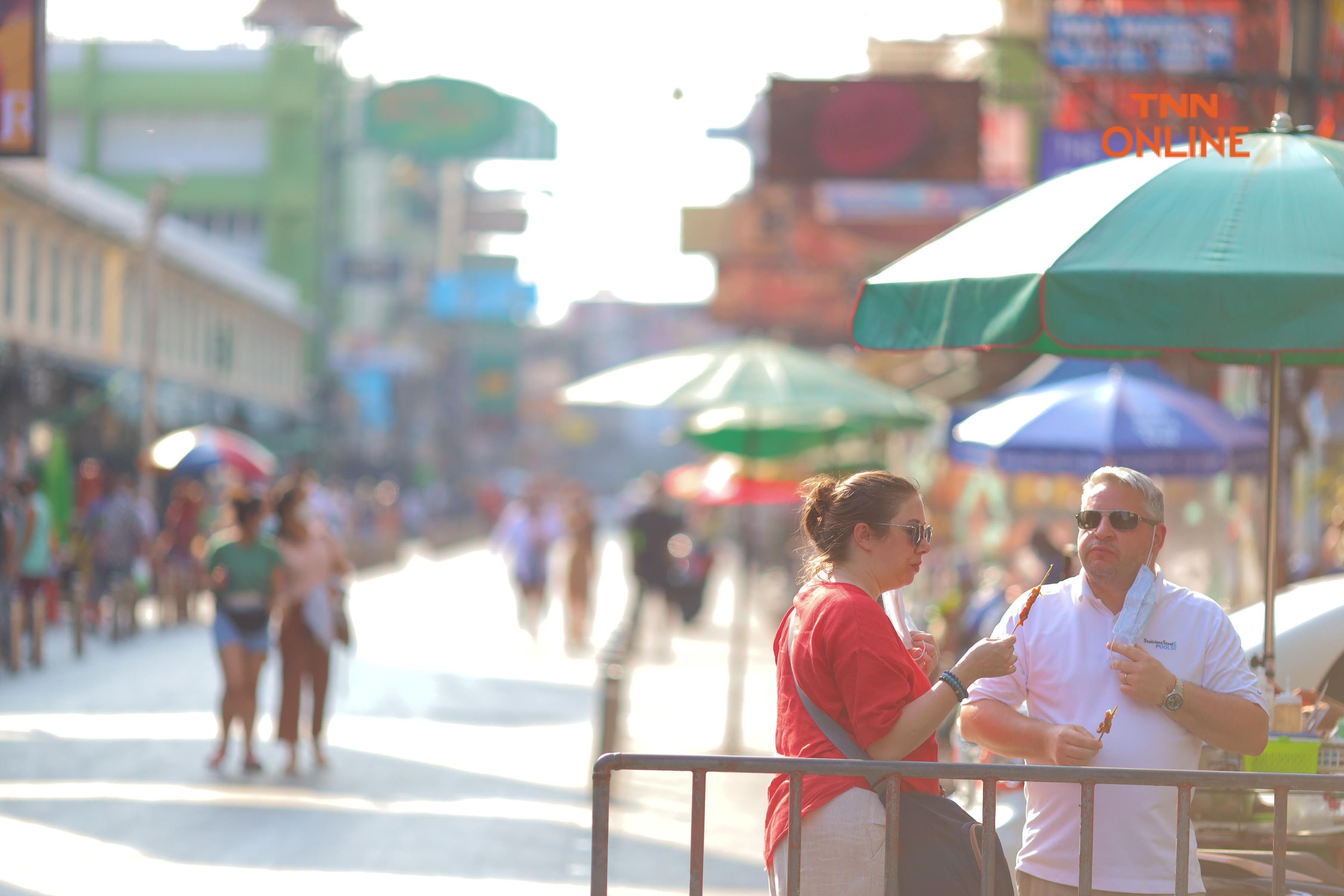 ประมวลภาพ ข้าวสารเงียบเหงา กทม.คุมเข้มห้ามเล่นน้ำหวั่นโควิดระบาด 