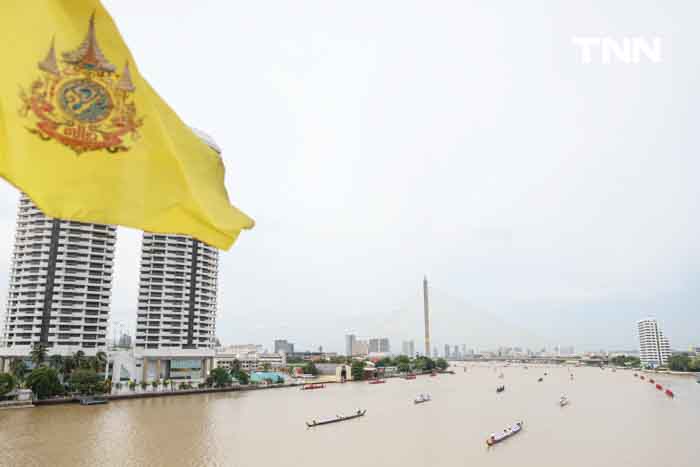 ซ้อมย่อยริ้วขบวนพยุหยาตราทางชลมารค ในแม่น้ำเจ้าพระยา เต็มรูปขบวน 52 ลำ วันแรก