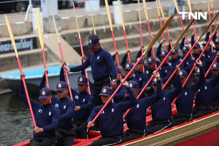 ฝึกซ้อมฝีพายเรือพระราชพิธี เตรียมพร้อมจัดขบวนพยุหยาตราทางชลมารค