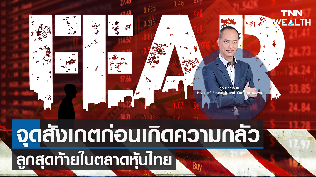 “จุดสังเกตก่อนเกิดความกลัว ลูกสุดท้ายในตลาดหุ้นไทย" I TNN WEALTH 3 เม.ย. 66