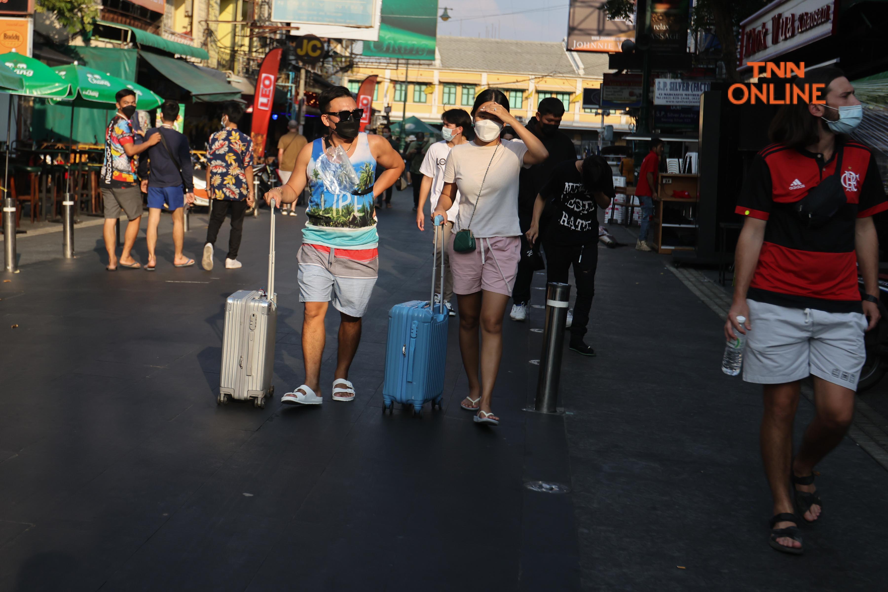 ประมวลภาพ ข้าวสารเงียบเหงา กทม.คุมเข้มห้ามเล่นน้ำหวั่นโควิดระบาด 