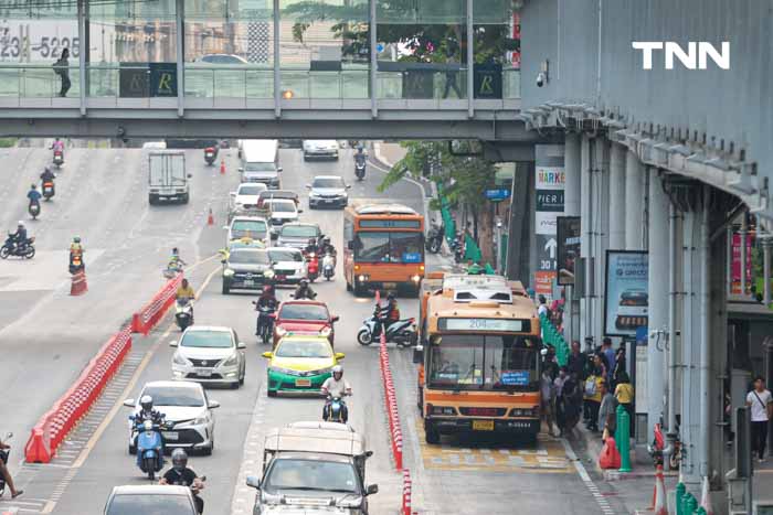 Bus Lane ราชประสงค์ แก้ปัญหารถจอดแช่หน้าป้ายรถเมล์