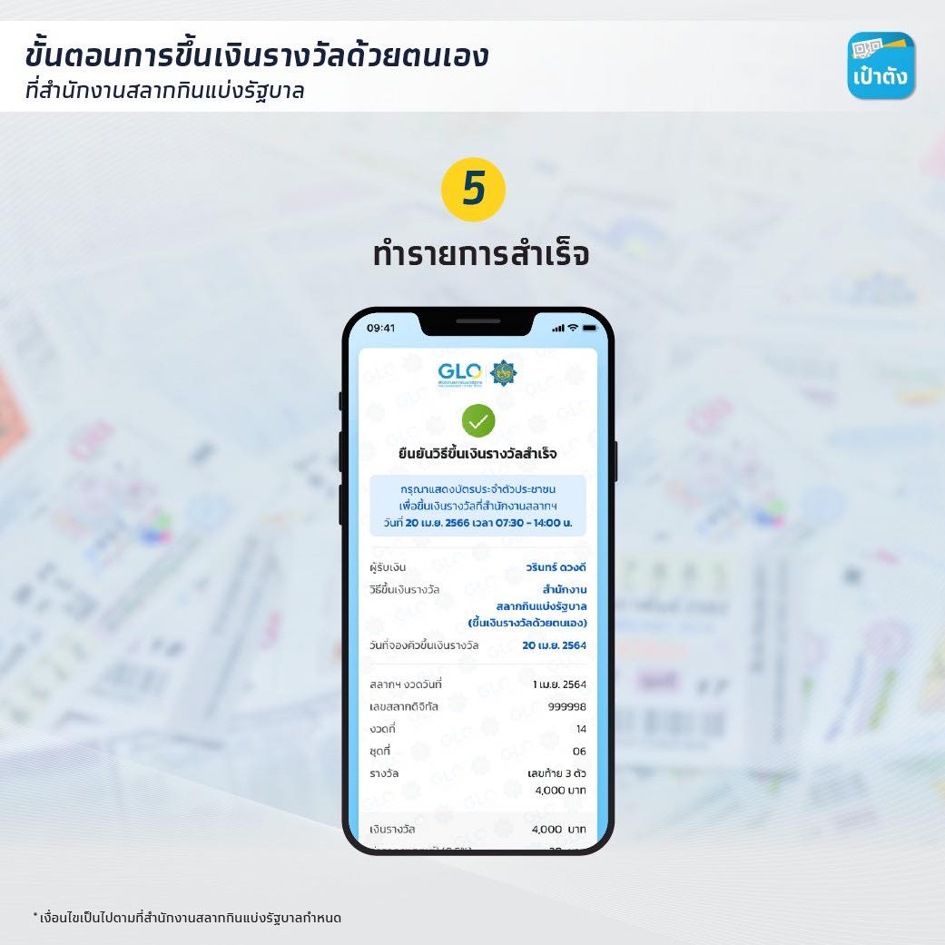 ซื้อ “สลากดิจิทัล” ผ่านเป๋าตัง หากถูกรางวัลที่ 1 ต้องทำอย่างไร ? 