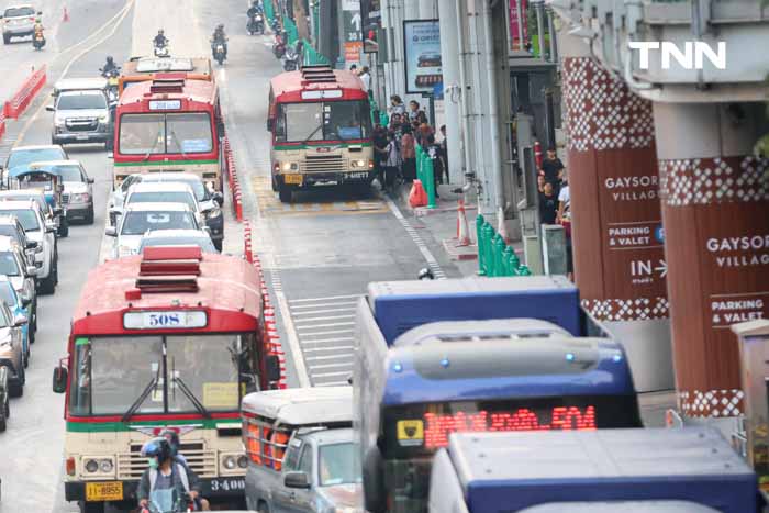 Bus Lane ราชประสงค์ แก้ปัญหารถจอดแช่หน้าป้ายรถเมล์