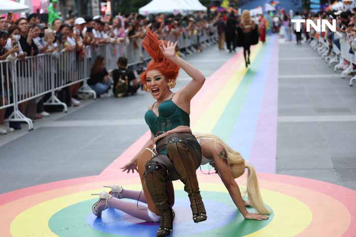 LGBTQIAN+ คนดังกว่า 500 ชีวิต บน Rainbow Runway ยาว 80 เมตร ร่วมฉลอง Pride Month