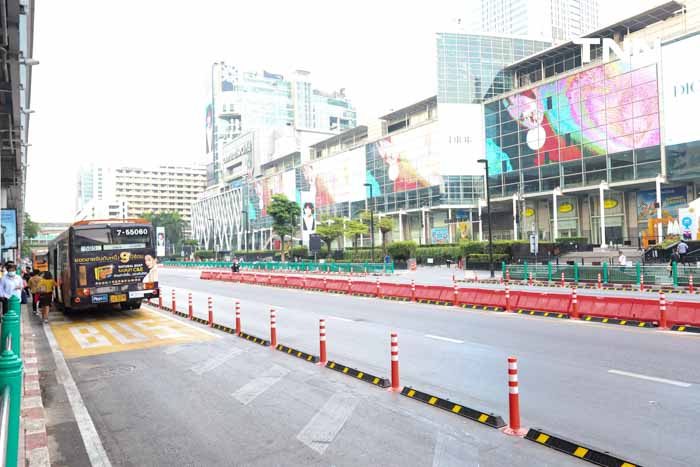 Bus Lane ราชประสงค์ แก้ปัญหารถจอดแช่หน้าป้ายรถเมล์