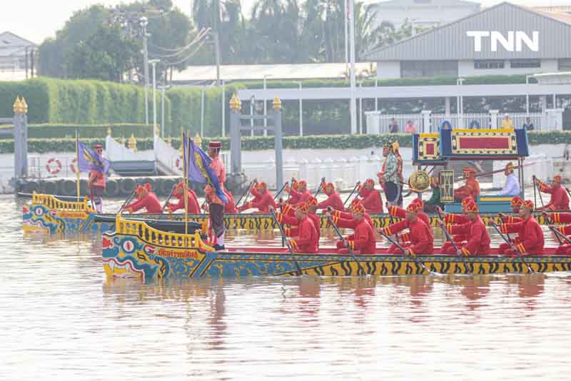 ซ้อมใหญ่เสมือนจริงครั้งแรก ขบวนพยุหยาตราทางชลมารค ในพระราชพิธีเสด็จพระราชดำเนินถวายผ้าพระกฐิน ณ วัดอรุณราชวรารามราชวรวิหาร 