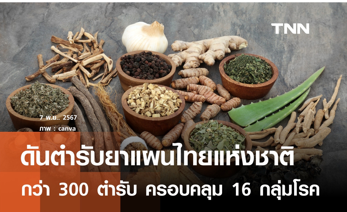 ดันตำรับยาแผนไทยแห่งชาติ กว่า 300 ตำรับ ใช้รักษาในสถานพยาบาล